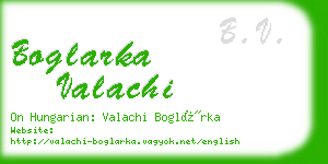 boglarka valachi business card